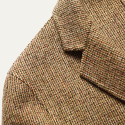 Men’s Micro Check Notched Blazer