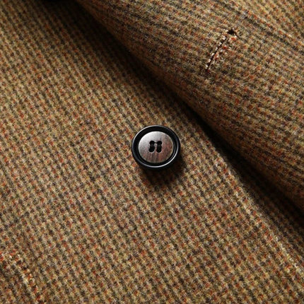 Men’s Micro Check Notched Blazer