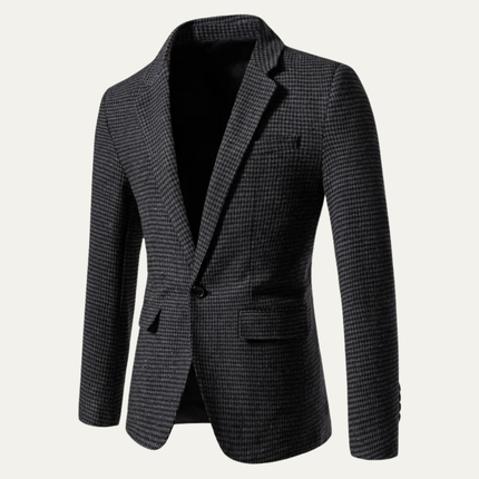 Men’s Micro Check Slim Blazer
