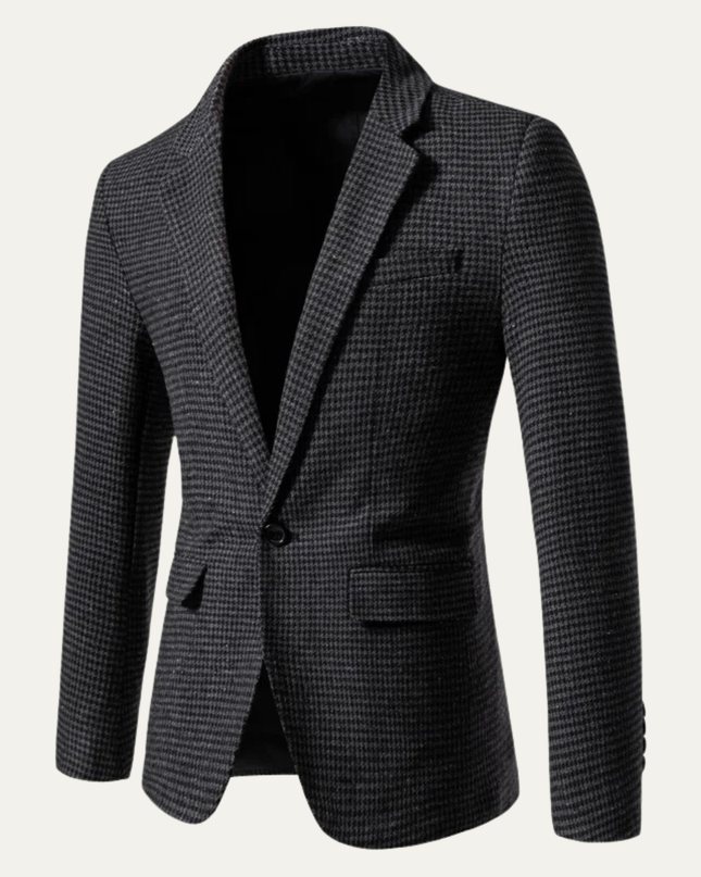 Men’s Micro Check Slim Blazer