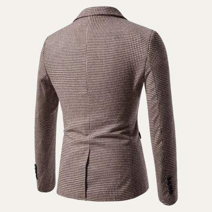 Men’s Micro Check Slim Blazer