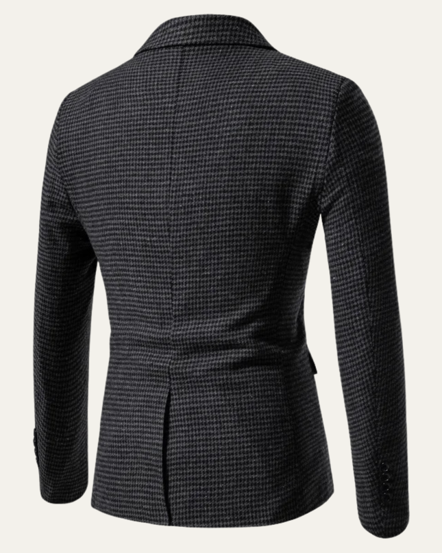Men’s Micro Check Slim Blazer