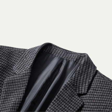 Men’s Micro Check Slim Blazer