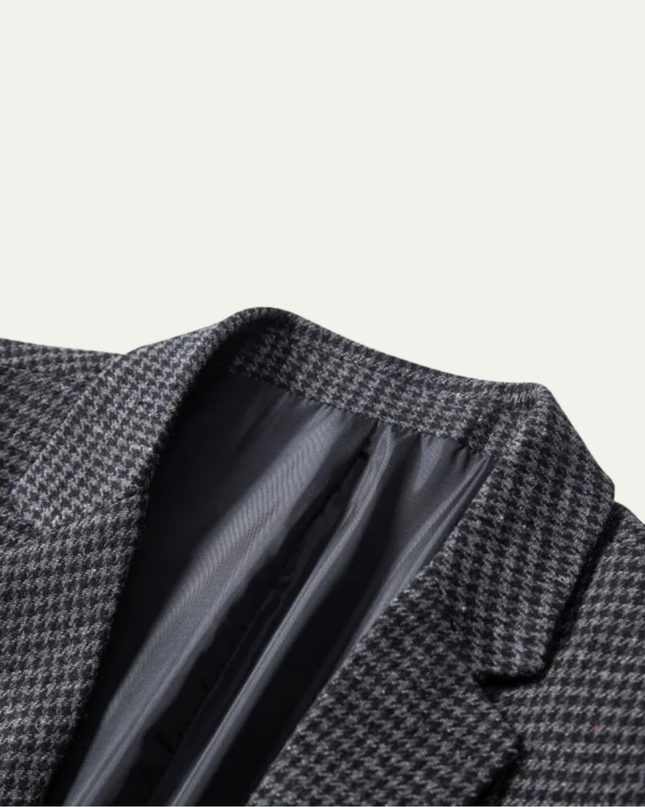 Men’s Micro Check Slim Blazer