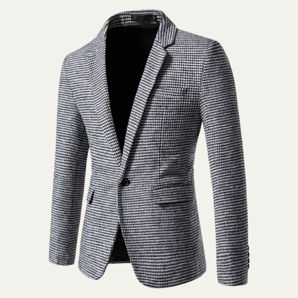 Men’s Micro Check Slim Blazer