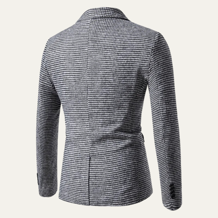 Men’s Micro Check Slim Blazer