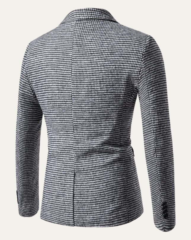 Men’s Micro Check Slim Blazer