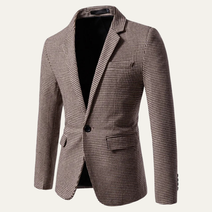 Men’s Micro Check Slim Blazer