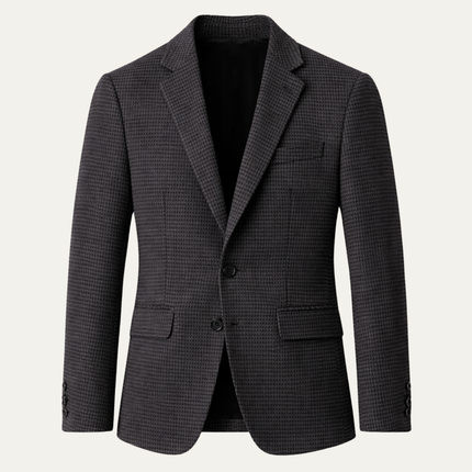 Men’s Micro Check Slim Blazer