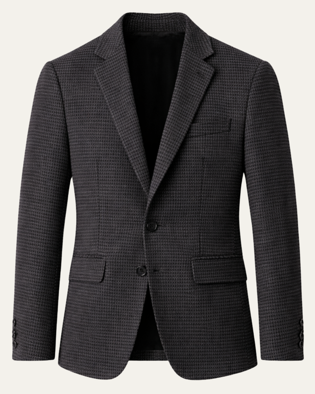 Men’s Micro Check Slim Blazer