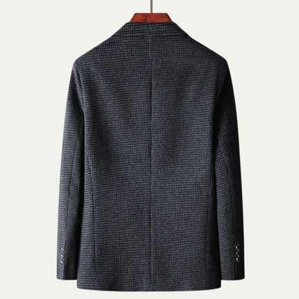 Men’s Micro-Check Two-Button Tailored Blazer