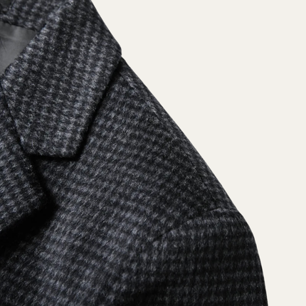 Men’s Micro-Check Two-Button Tailored Blazer