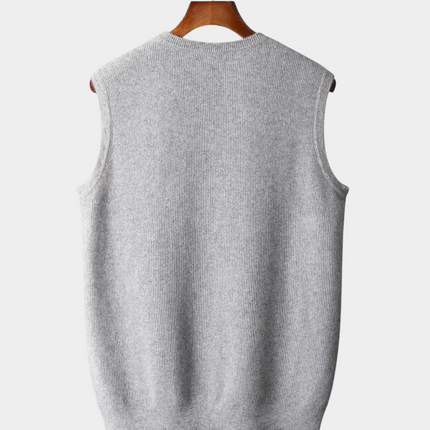 Men’s Minimal Crew Neck Knit Vest