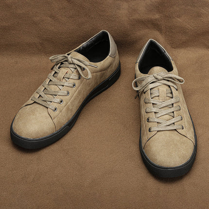 Men’s Minimal Lace-Up Casual Sneakers