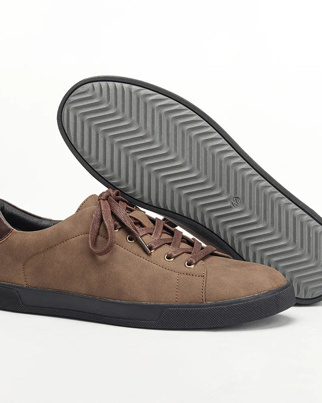 Men’s Minimal Lace-Up Casual Sneakers