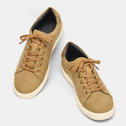 Men’s Minimal Lace-Up Casual Sneakers