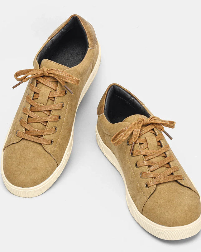 Men’s Minimal Lace-Up Casual Sneakers