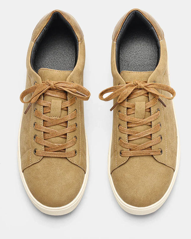 Men’s Minimal Lace-Up Casual Sneakers