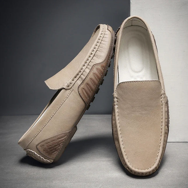 Men’s Minimal Moc Toe Driving Loafers