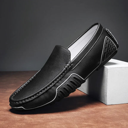 Men’s Minimal Moc Toe Driving Loafers