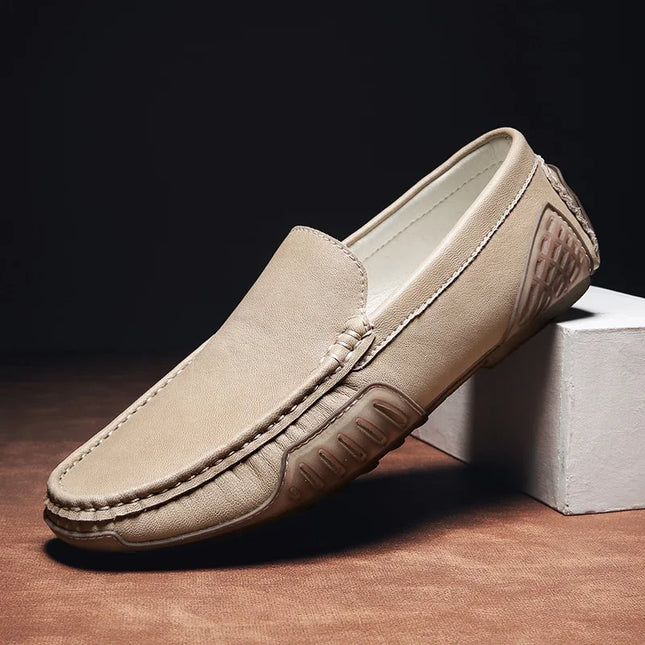 Men’s Minimal Moc Toe Driving Loafers