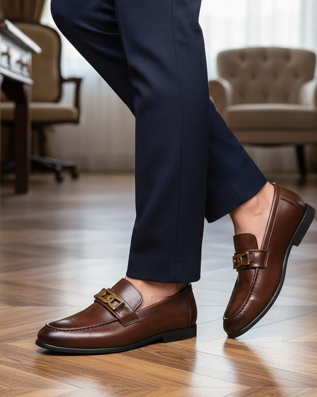 Men’s Monarch Chain Strap Loafers