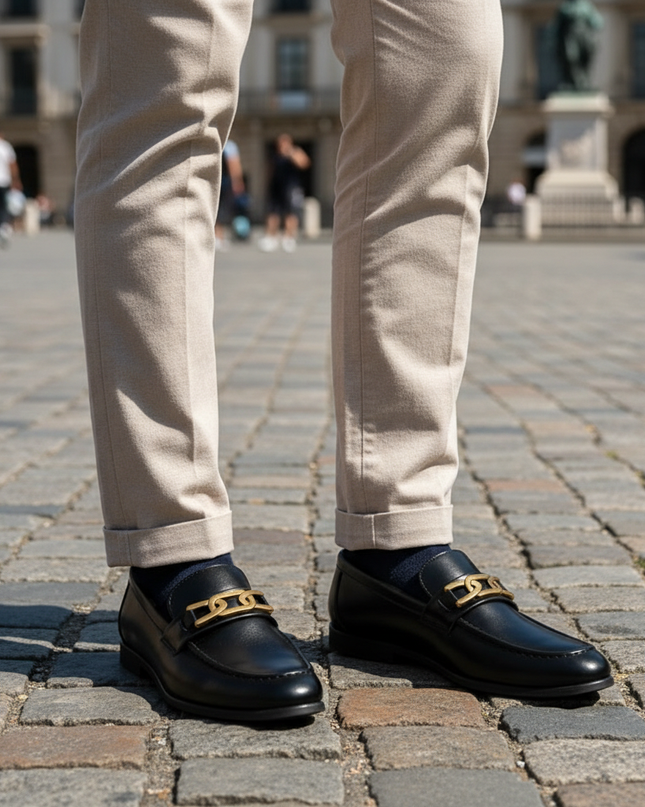 Men’s Monarch Chain Strap Loafers