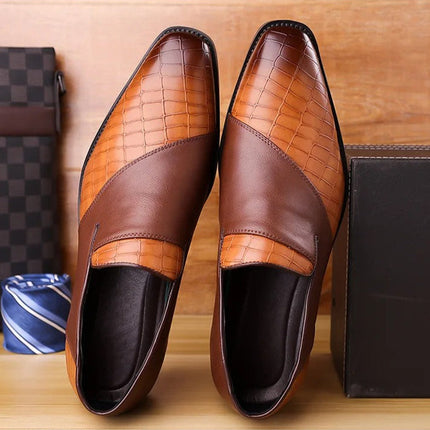 Men’s Monarch Croc Panel Slip-On Loafers