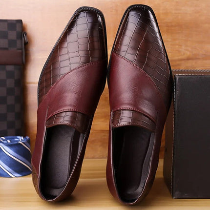 Men’s Monarch Croc Panel Slip-On Loafers
