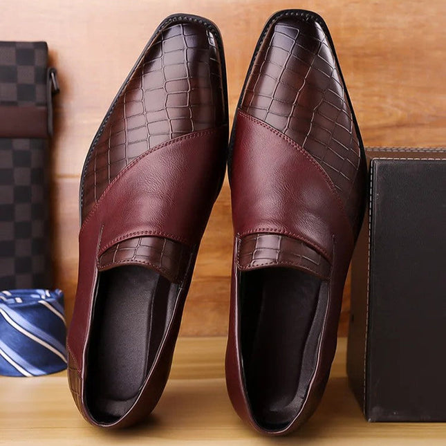 Men’s Monarch Croc Panel Slip-On Loafers