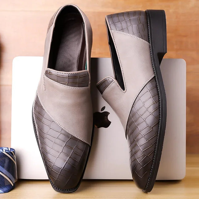 Men’s Monarch Croc Panel Slip-On Loafers