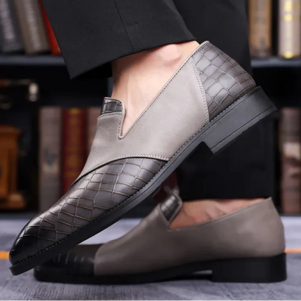 Men’s Monarch Croc Panel Slip-On Loafers