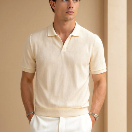 Men’s Open Collar Polo Shirt