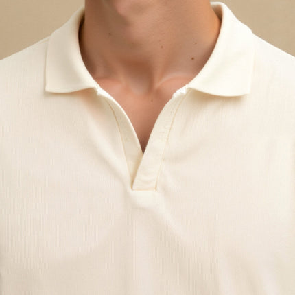 Men’s Open Collar Polo Shirt