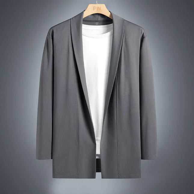 Men’s Open Front Longline Blazer