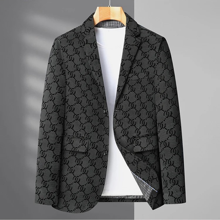 Men’s Oversized Houndstooth Business Casual Work Blazer