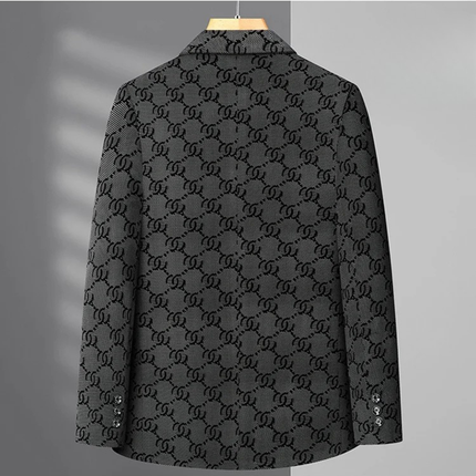 Men’s Oversized Houndstooth Business Casual Work Blazer