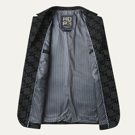 Men’s Oversized Houndstooth Business Casual Work Blazer