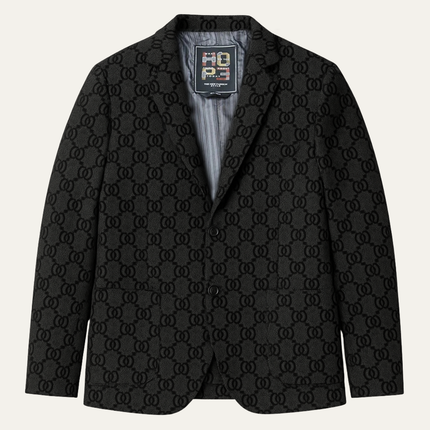 Men’s Oversized Houndstooth Business Casual Work Blazer