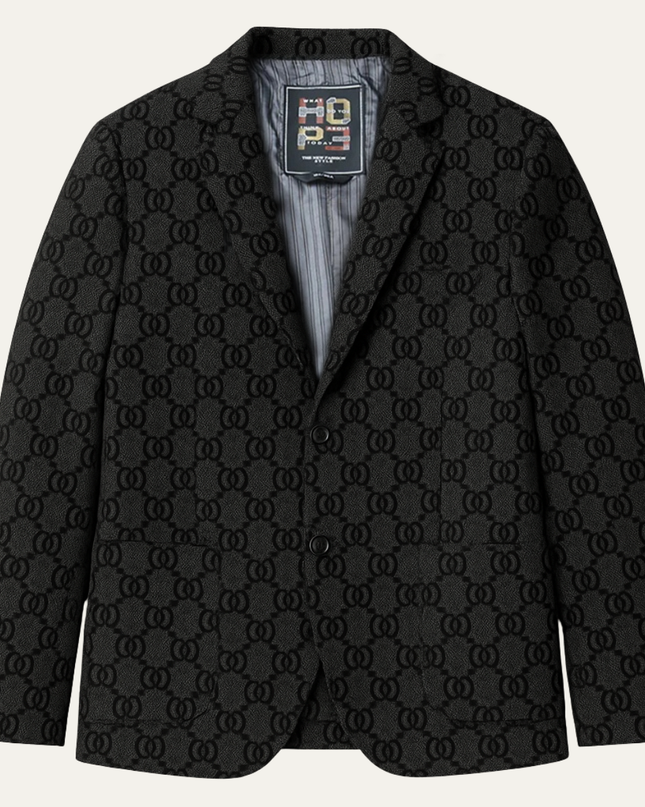 Men’s Oversized Houndstooth Business Casual Work Blazer