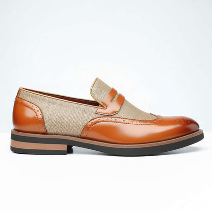 Men’s Oxford Panel Dress Loafers