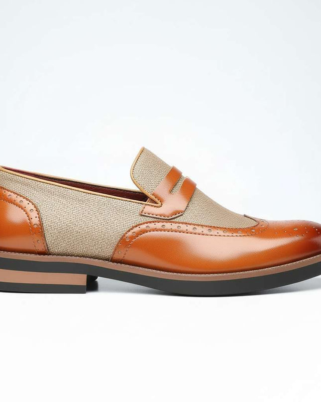 Men’s Oxford Panel Dress Loafers