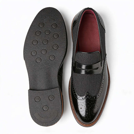 Men’s Oxford Panel Dress Loafers