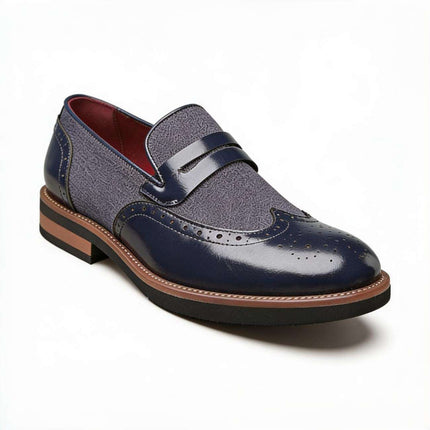 Men’s Oxford Panel Dress Loafers