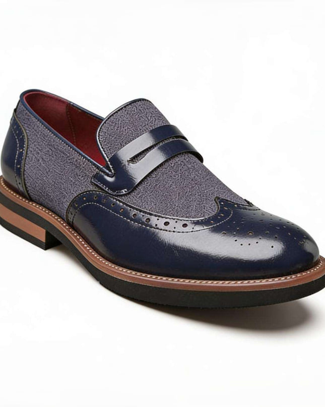 Men’s Oxford Panel Dress Loafers