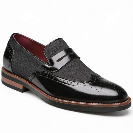 Men’s Oxford Panel Dress Loafers
