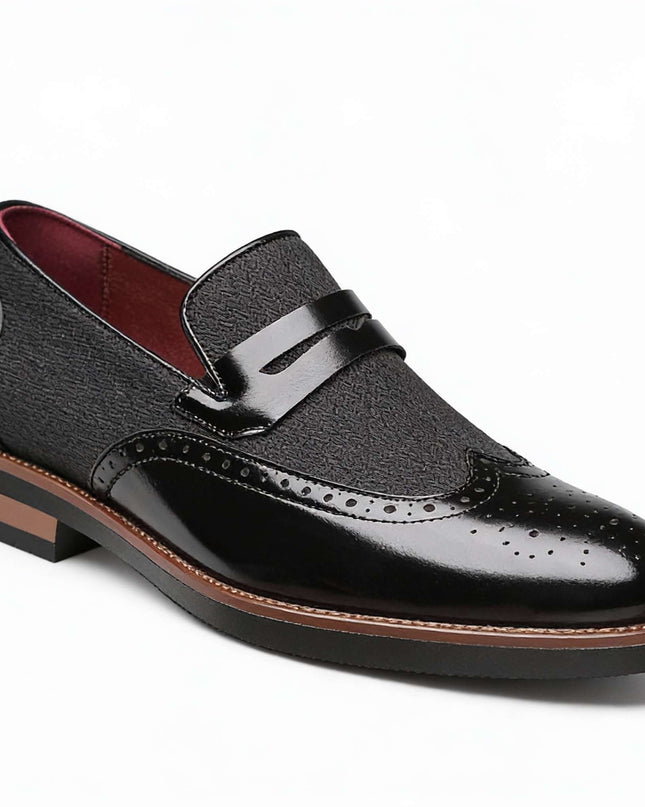 Men’s Oxford Panel Dress Loafers