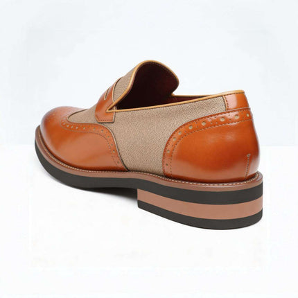 Men’s Oxford Panel Dress Loafers