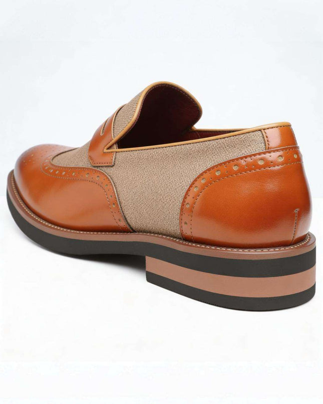 Men’s Oxford Panel Dress Loafers