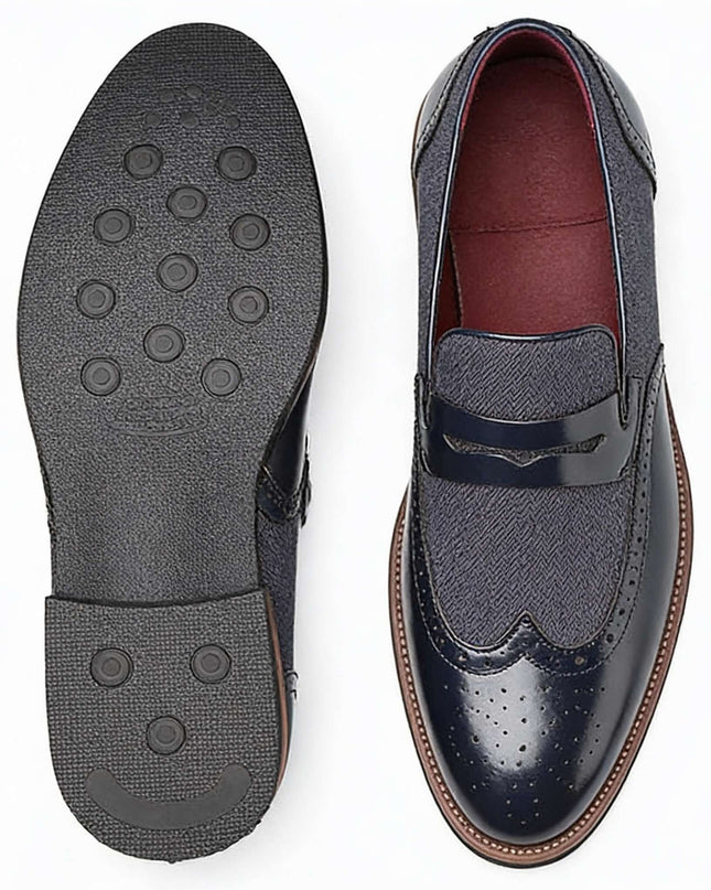 Men’s Oxford Panel Dress Loafers